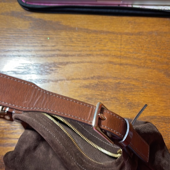 Dooney Bourke suede brown, shoulder bag - Picture 8 of 8
